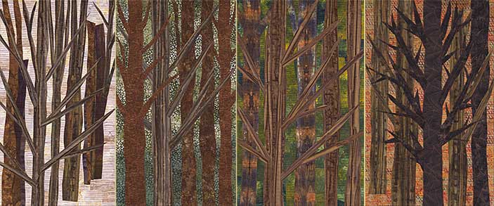 Tree Trunks Series by Donna Radner