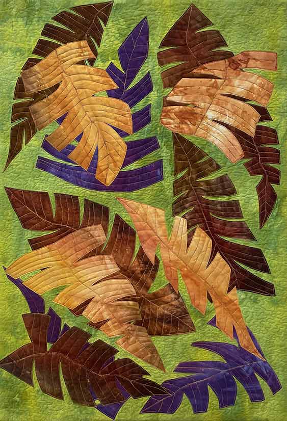 Tropical Leaf Series #1 by Donna Radner