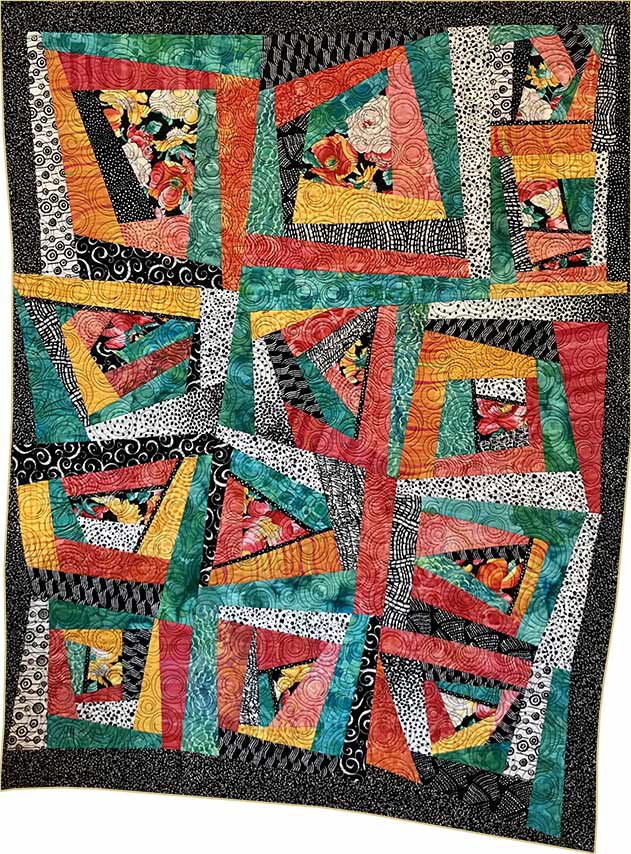 Crazy Patch Flower Garden by Donna Radner