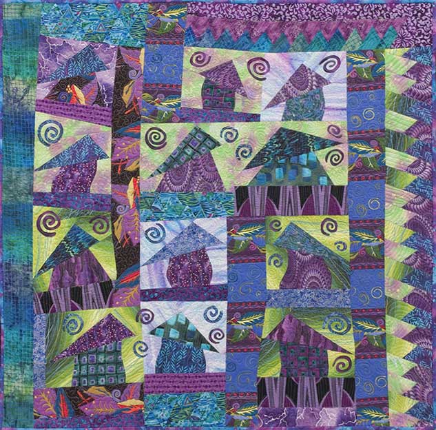 Dancing Houses 2 by Donna Radner